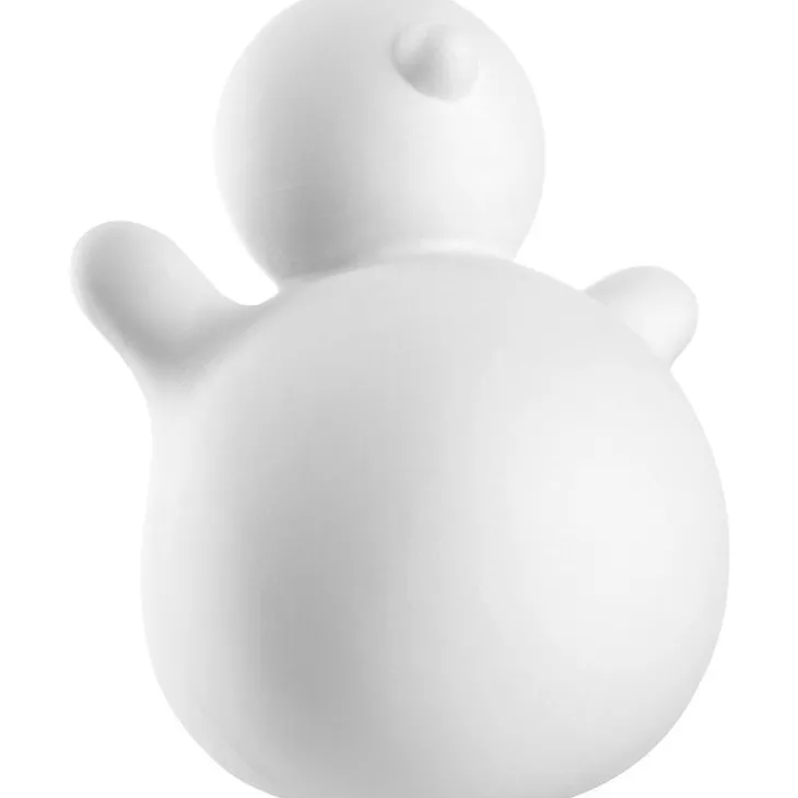 Bonhomme de neige en céramique blanche Leonardo Pablito - Ø 4,6 x H 6 cm