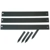 Bordure de jardin en métal noir Nature Outside Living - 264 x 10,2 cm