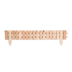 Bordure plate à lames droites 5 cm en Mélèze FSC naturel huilé Robin Hood - 100 x 15/25 cm