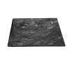 Bordure plate hexagonale en béton noir ciré Hairie Grandon - 23/30 x 15 cm