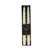 Bougie cierge effet givré blanc laine x 2 - Ø 20 x H 25 cm