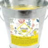 Bougie citronnelle seau galvanisé Estivade coloris gris en cire Denis & Fils - 480 g