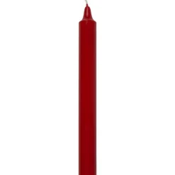 Bougie droite teintée dans la masse rouge L’Atelier de Denis - Ø 2,1 x H 20 cm