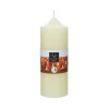 Bougie en cire ivoire H 20 x Ø 7,5 cm