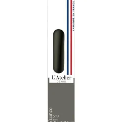 Bougie flambeau 25 cm gris argile L’Atelier de Denis - Le pack de 4