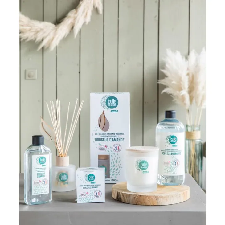 Bougie parfumée senteur douceur d'amande contrôlée par Ecocert Greenlife Bulle de Nature par botanic® - 70 g