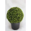 Boule de buis artificiel en pot - Ø 16 cm
