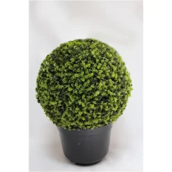 Boule de buis artificiel en pot - Ø 16 cm