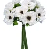 Bouquet anémones artificielles 9 tiges H40 cm
