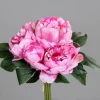 Bouquet de pivoines artificielles coloris lavande - 28 cm