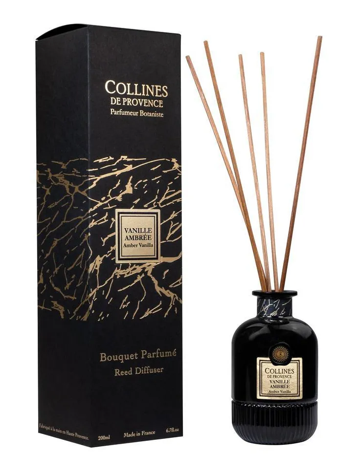 Bouquet parfumé Collines de Provence collection Fleurs & Écorces senteur Vanille ambrée - 200 ml
