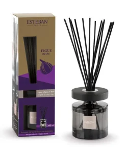 Bouquet parfumé et recharge Esteban Ellipse violet parfum Figue noire - 200 ml