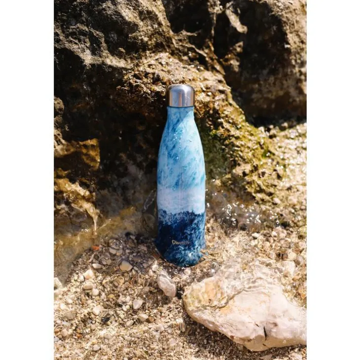 Bouteille isotherme Qwetch inox Océan bleue 500 ml