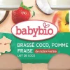 Brassé végétal coco pomme fraise Babybio 6 mois – 2 x 130 g