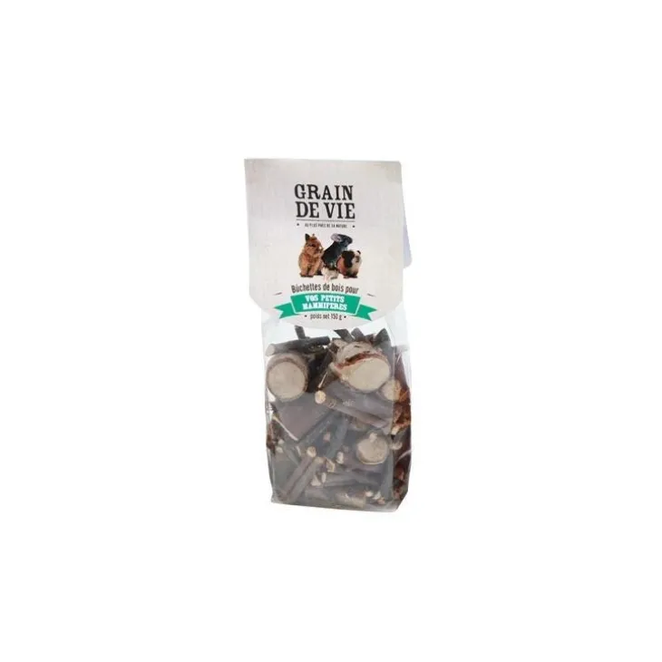 Buchettes de bois pour petits mammifères Grain de Vie - 150 g