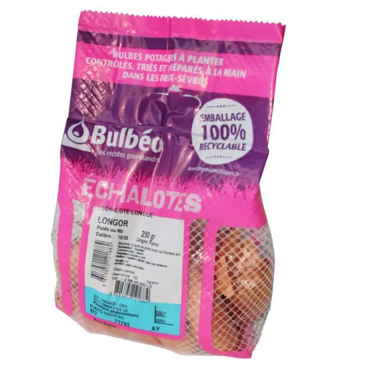 Bulbes d’échalotes longue Longor calibre 15/35, 250 g