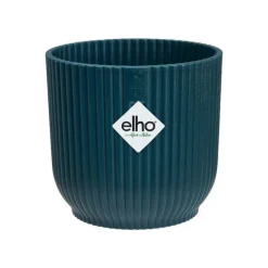 Cache pot bleu foncé Elho Vibes fold mini - Ø 9 cm