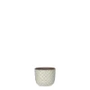 Cache pot rond en céramique blanc Mica Décorations Daan - Ø 7,5cm