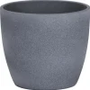 Cache-pot 920 Dark stone Ø 19 x H 17 cm Céramique émaillée