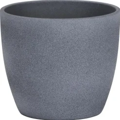 Cache-pot 920 Dark stone Ø 14 x H 12,4 cm Céramique émaillée