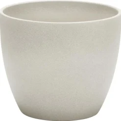 Cache-pot 920 Taupe stone Ø 11 x H 9,4 cm Céramique émaillée