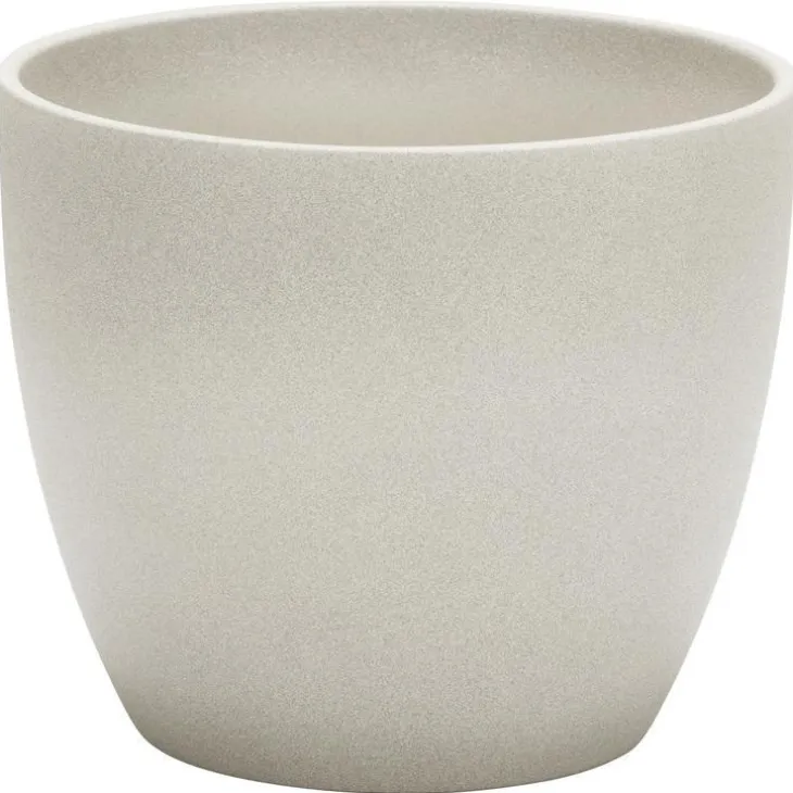 Cache-pot 920 Taupe stone Ø 28 x H 25,2 cm Céramique émaillée