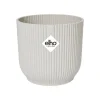 Cache-pot blanc soie Elho Vibes fold roues - Ø 35 cm