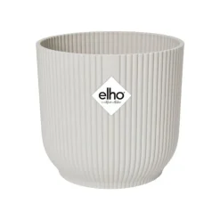 Cache-pot blanc soie Elho Vibes fold roues - Ø 35 cm