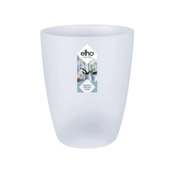 Cache-pot Brussels Orchidées haut Ø 12,5 x H 15,2 cm Polypropylène injecté