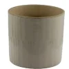 Cache-pot coloris beige en céramique - Ø 16 x 15,2 cm