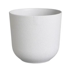 Cache-pot coloris blanc Jazz Elho - Ø 23 cm