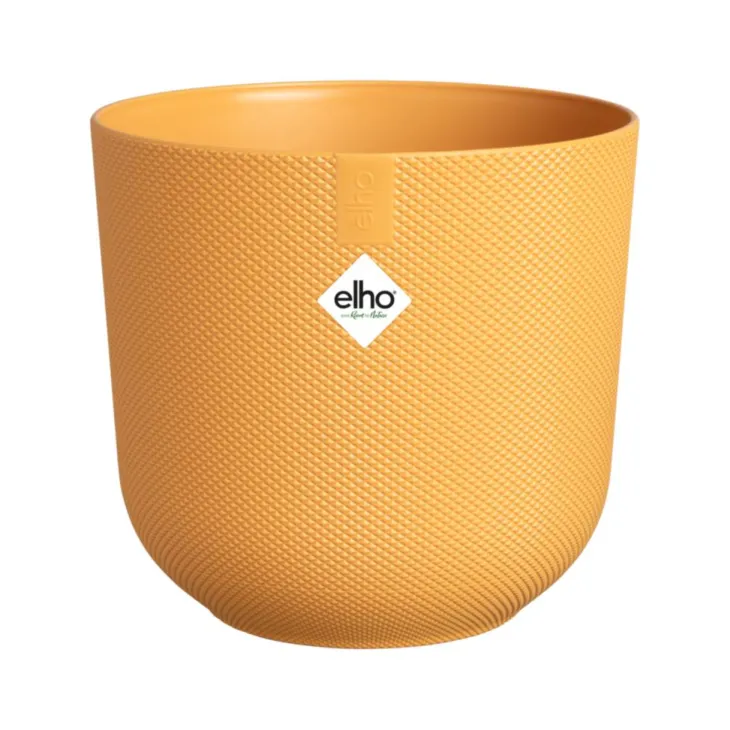 Cache-pot coloris jaune Jazz Elho - Ø 19 cm