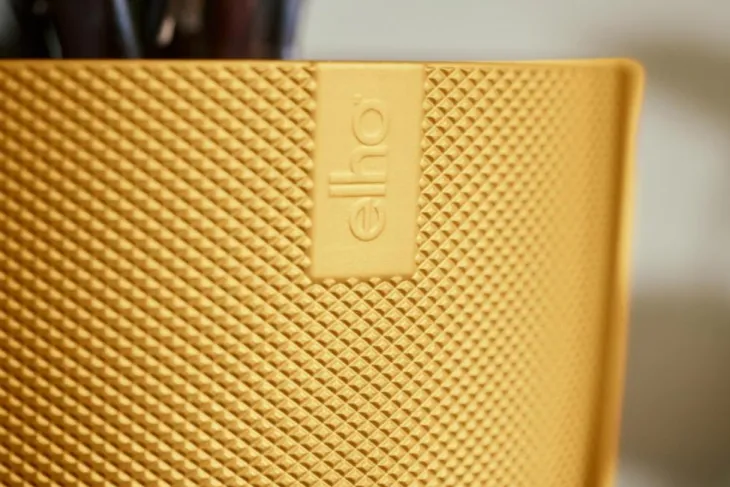 Cache-pot coloris jaune Jazz Elho - Ø 19 cm