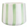 Cache-pot coloris multicolore en céramique - 16 x 16 x 14 cm