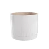 Cache-pot coloris multicolore rainuré - 17 x 15,5 cm
