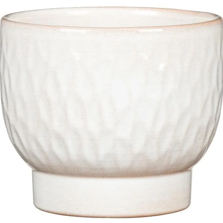 Cache-pot en céramique blanc Scheurich 931 Opale - Ø 18 cm