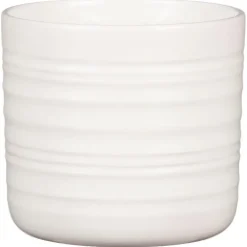 Cache-pot en céramique blanc Scheurich 850 Soft Wool - Ø 23 cm