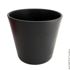 Cache-pot en céramique Fresh coloris anthracite - Ø 26 x H 23 cm