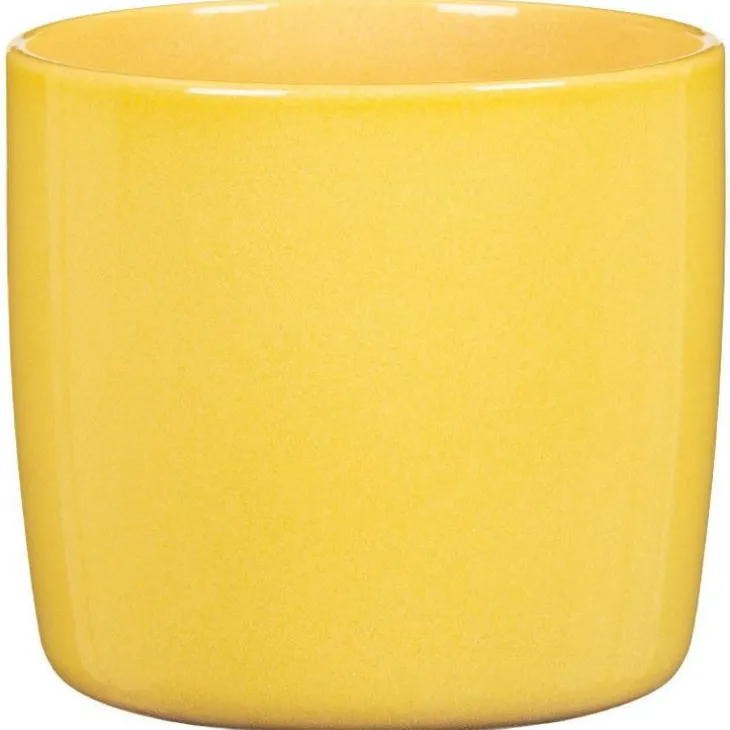 Cache-pot en céramique jaune Scheurich 900 Solare - Ø 21 cm