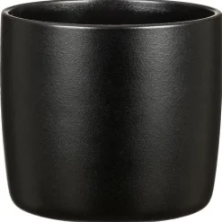 Cache-pot en céramique noir Scheurich 900 Ebano - Ø 28 cm