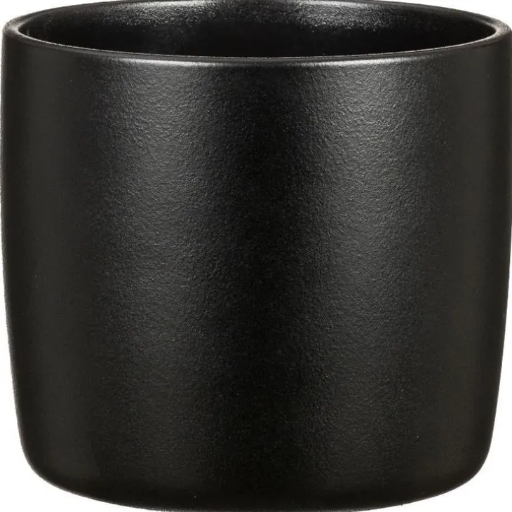 Cache-pot en céramique noir Scheurich 900 Ebano - Ø 28 cm
