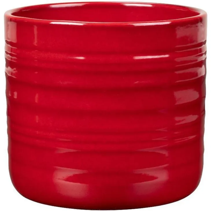 Cache-pot en céramique rouge Scheurich 850 Royal Bordeaux - Ø 17 x H 15,3 cm