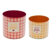 Cache-pot en métal Bonne Fête taille 1 - Ø 12 x H 11 cm