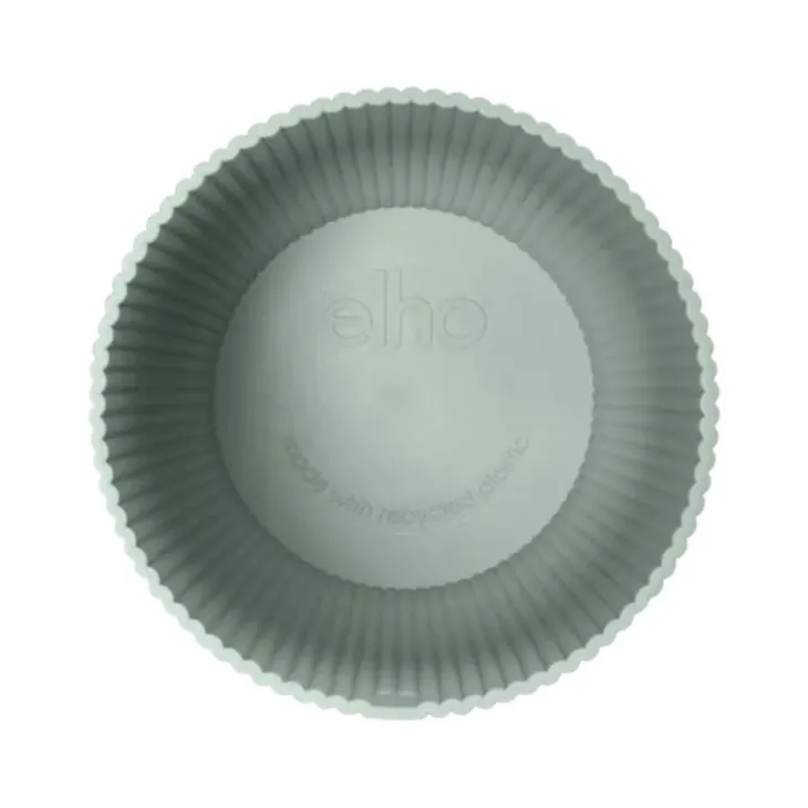 Cache-pot en plastique recyclé vert sorbet Elho Vibes fold rond- Ø 18 cm