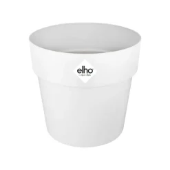 Cache-pot en polypropylène Elho B.for original rond blanc - Ø 18 cm