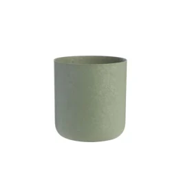 Cache-pot en zinc coloris vert – Ø 18 x H 18 cm