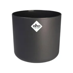 Cache-pot gris anthracite Elho b.for soft - Ø 14 cm