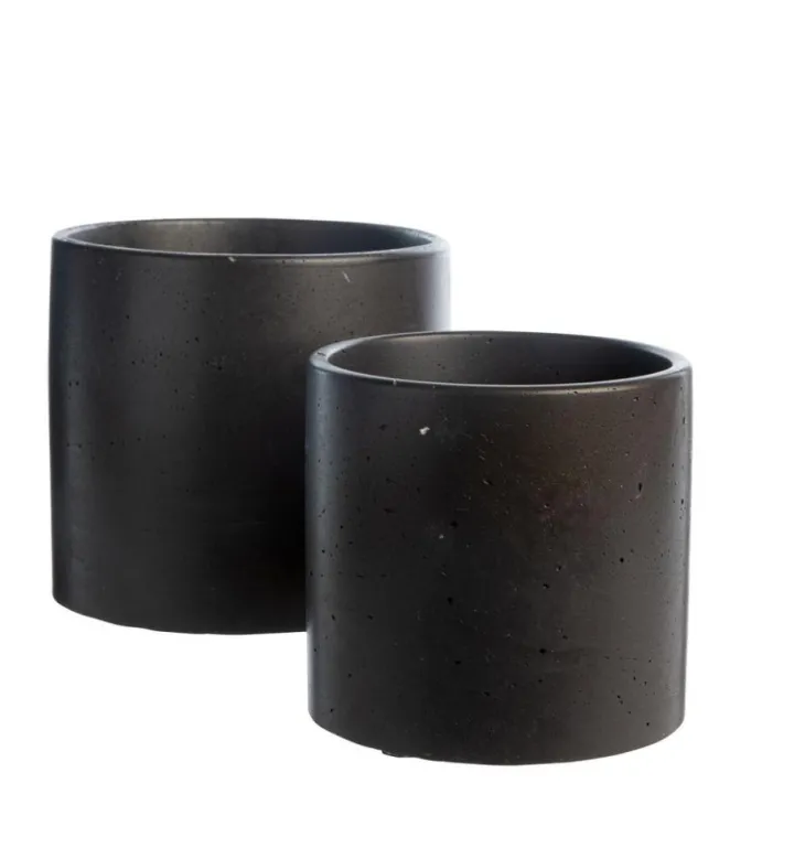 Cache-pot recyclé en sable de fonderie Mon pot français - Ø 16 x 14 cm