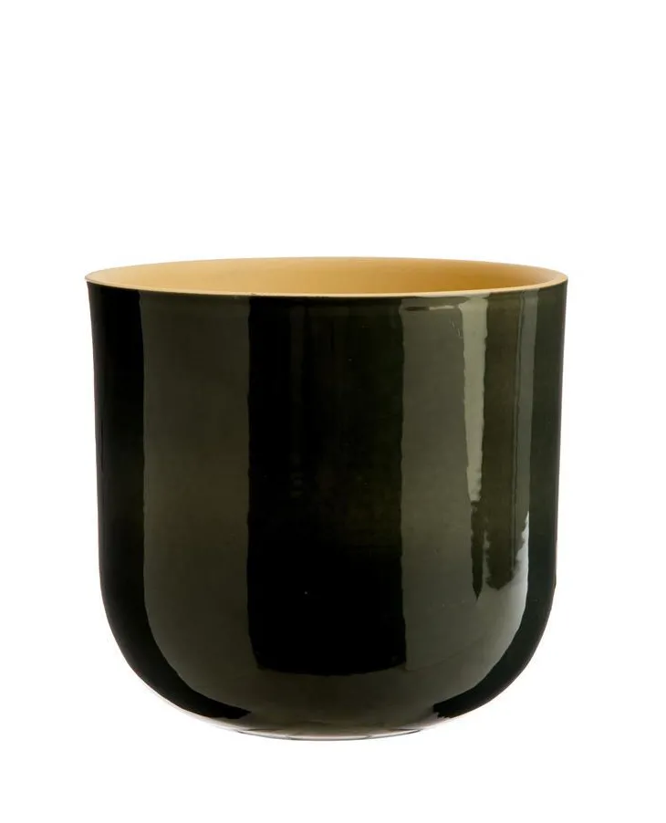 Cache-pot Sandstone en grès gris - Ø 18,7 x 17 cm