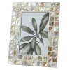 Cadre photo en capiz blanc - 16,5 x 21,5 cm